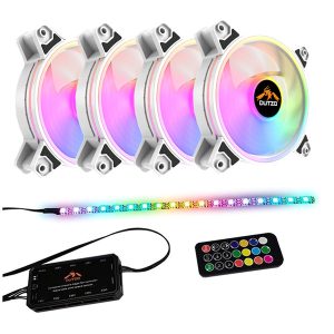 rgb fan with kit and remote (n/w)