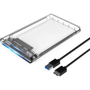 Transparent 2.5' usb 3.0 hard disk enclouser (6 months warranty)