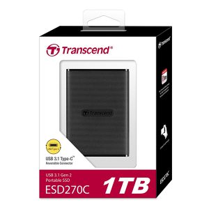 TRANSCEND 1TB ESD270C USB-C EXTERNAL SSD (2 YEARS WARRANTY)