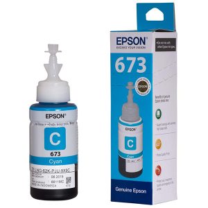 Epson 673 cyan original ink bottle (n/w)