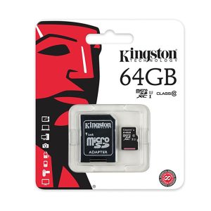 kingston 64gb micro sd class 10 memory card (3 years warranty)