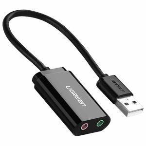 ugreen usb sound card high quality (1 year warranty)