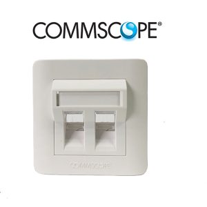 commscope 2 port face plate (n/w)