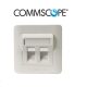 commscope 2 port face plate (n/w)