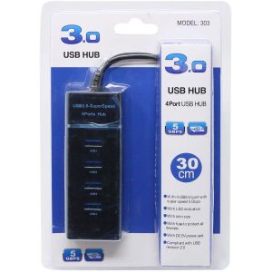 hi speed 4 port 3.0 usb hub (6 months warranty)