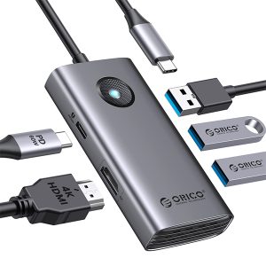 type c to usb 5 in 1 docking station orico (6 months warranty)