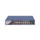 DS-3E0318P-E/M 16 Port Fast Ethernet Unmanaged POE Switch (2 Years Warranty)