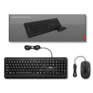 KEY BOARD MICE_BO Lenovo 160 Wired Combo (1 Year Warranty)