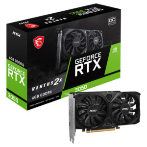 MSI RTX 3050 VENTUS 2X 6G OC GRAPHICS CARD (3 YEARS WARRENTY)